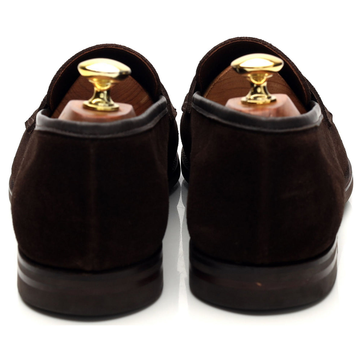 &#39;Harvard 2&#39; Dark Brown Suede Loafers UK 8.5 E