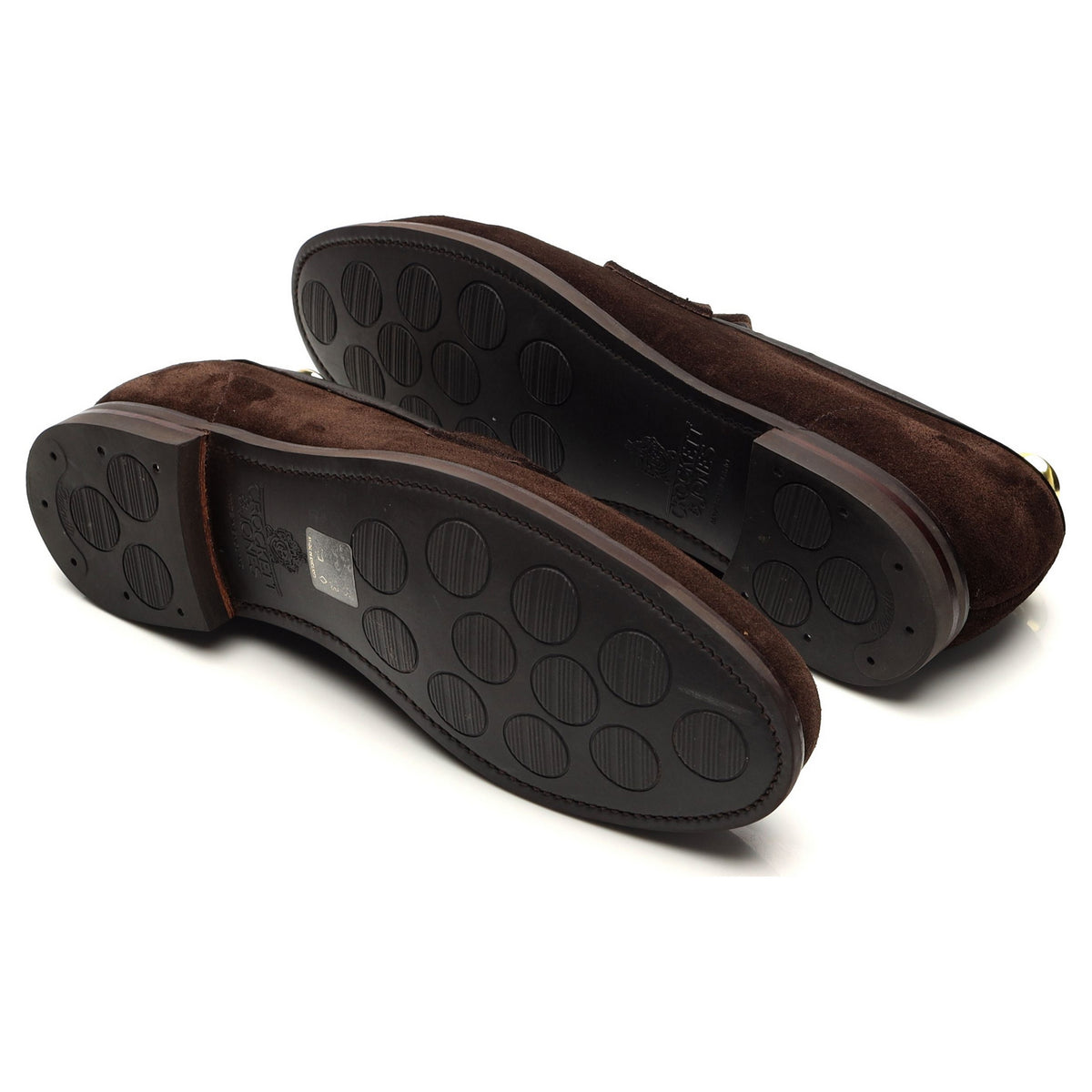 &#39;Harvard 2&#39; Dark Brown Suede Loafers UK 8.5 E