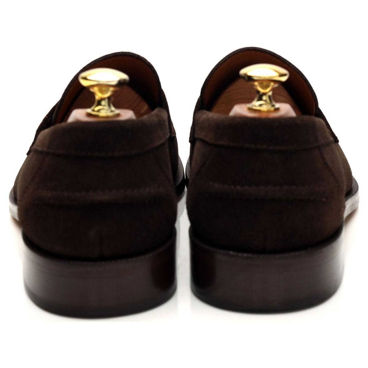 &#39;Avon&#39; Dark Brown Suede Loafers UK 8.5