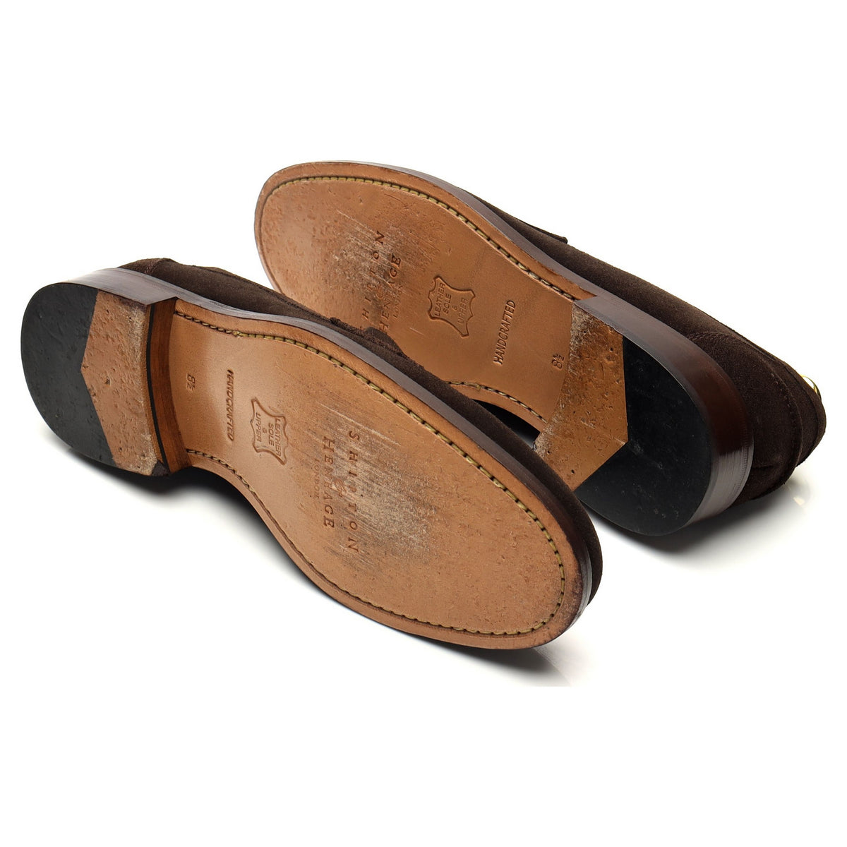 &#39;Avon&#39; Dark Brown Suede Loafers UK 8.5