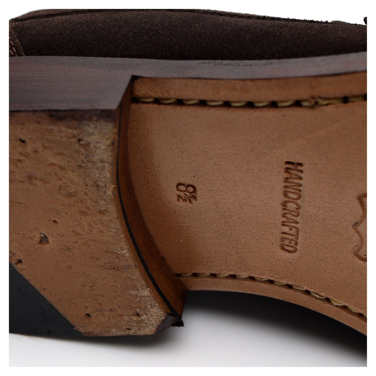 &#39;Avon&#39; Dark Brown Suede Loafers UK 8.5