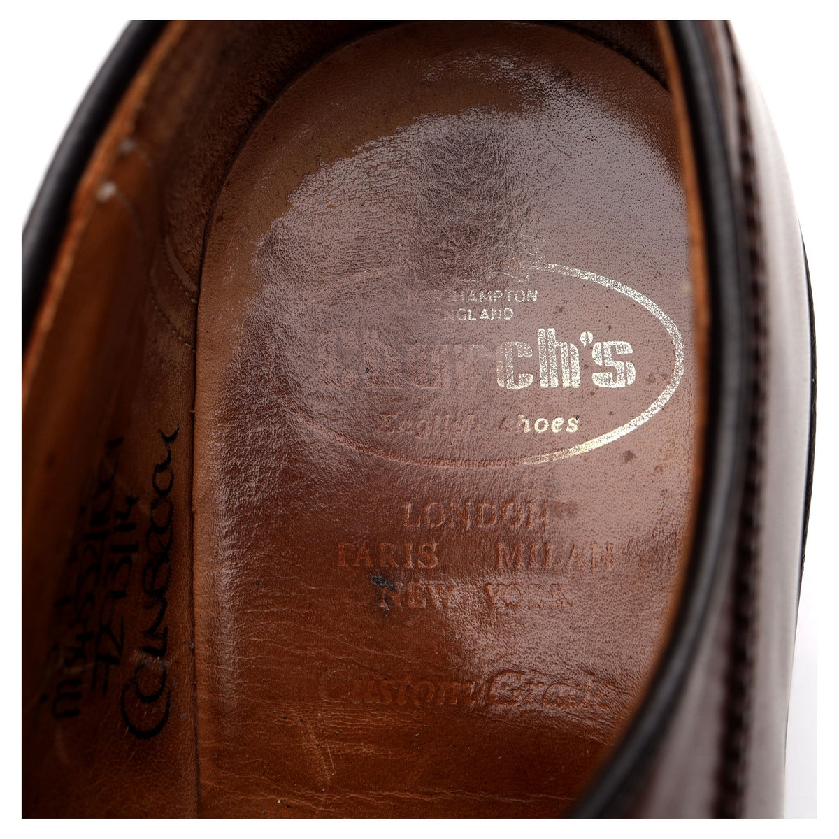 &#39;Colnbrook&#39; Brown Leather Derby UK 7.5 F