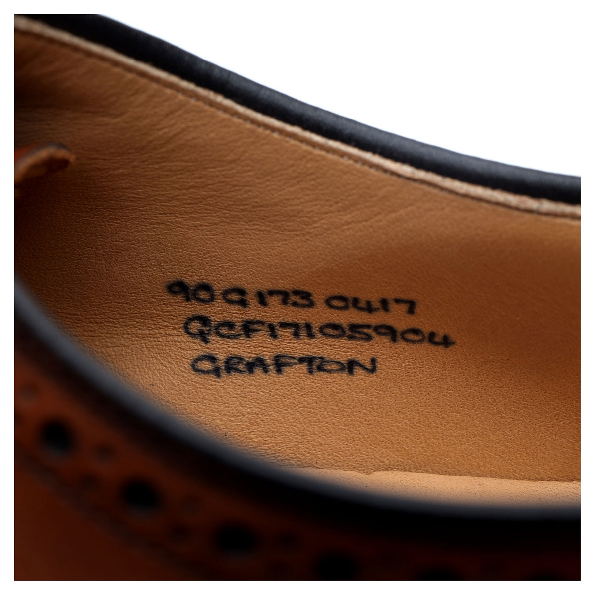 &#39;Grafton&#39; Brown Leather Derby Brogues UK 9 G