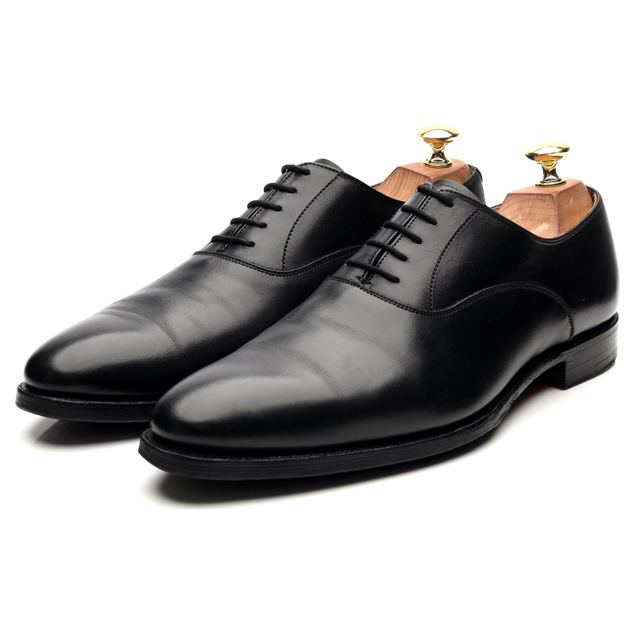 CROCKETT&JONES製 e Cleverley UK8E Wembley' Black Oxford UK 8 E - Abbot's Shoes