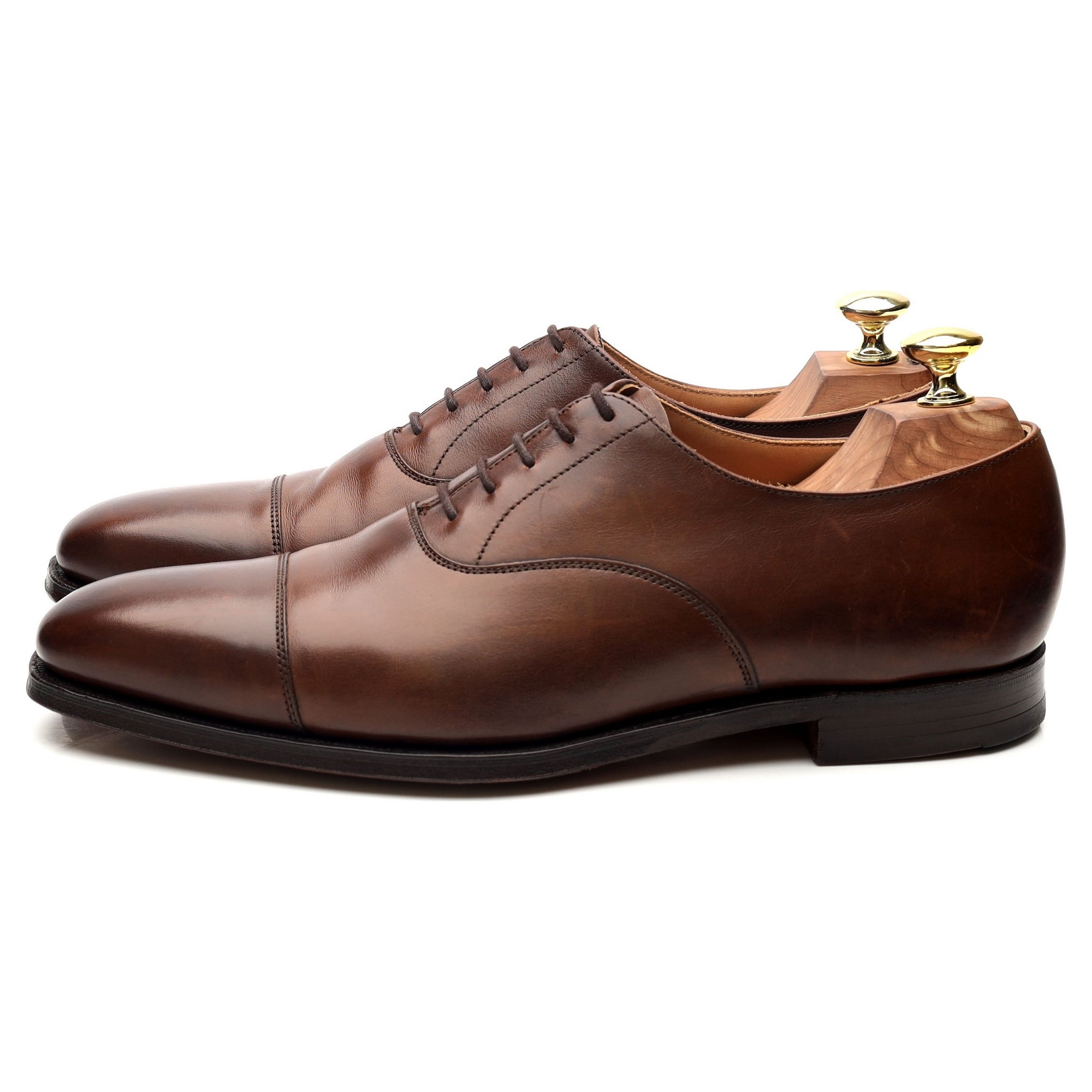 'Hallam' Dark Brown Leather Oxford UK 7 E - Abbot's Shoes