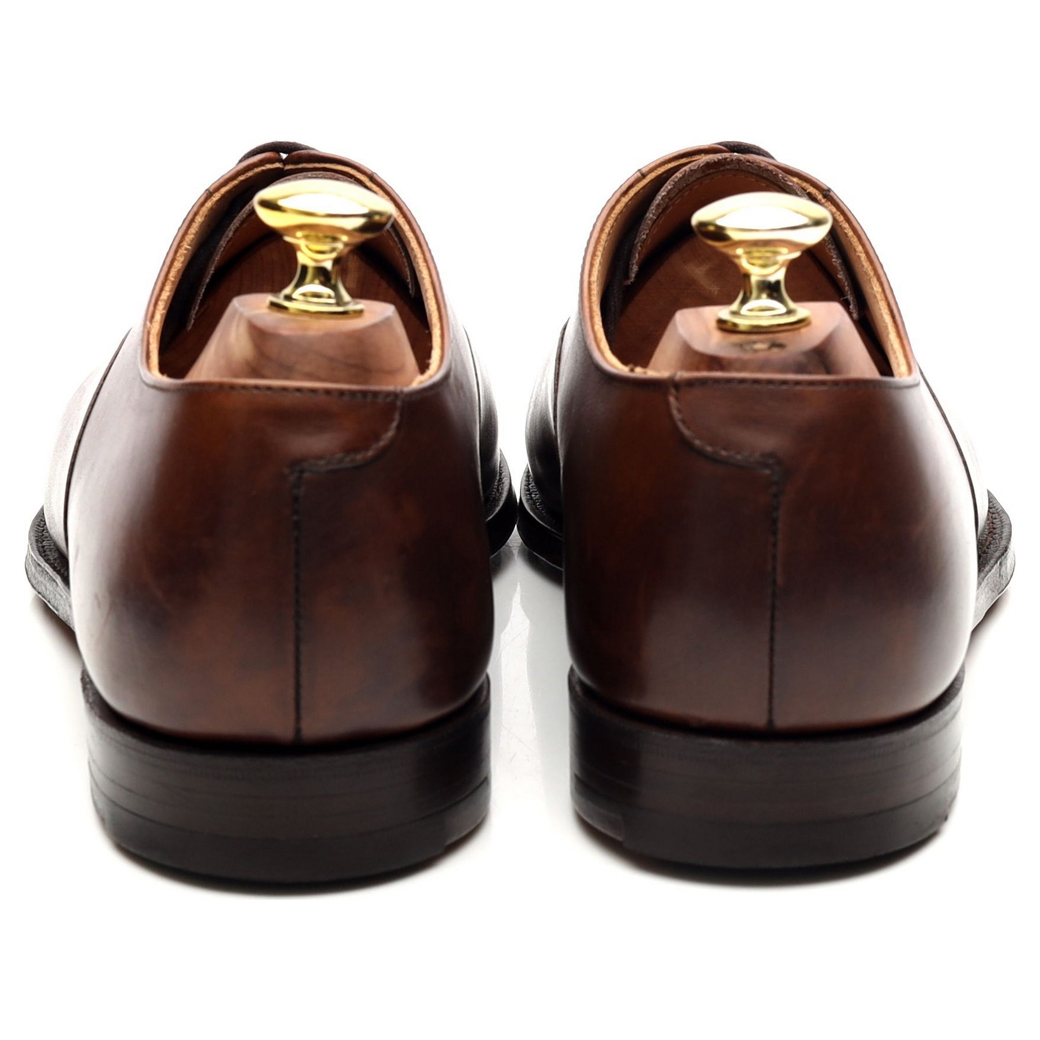 Hallam' Dark Brown Leather Oxford UK 7 E - Abbot's Shoes
