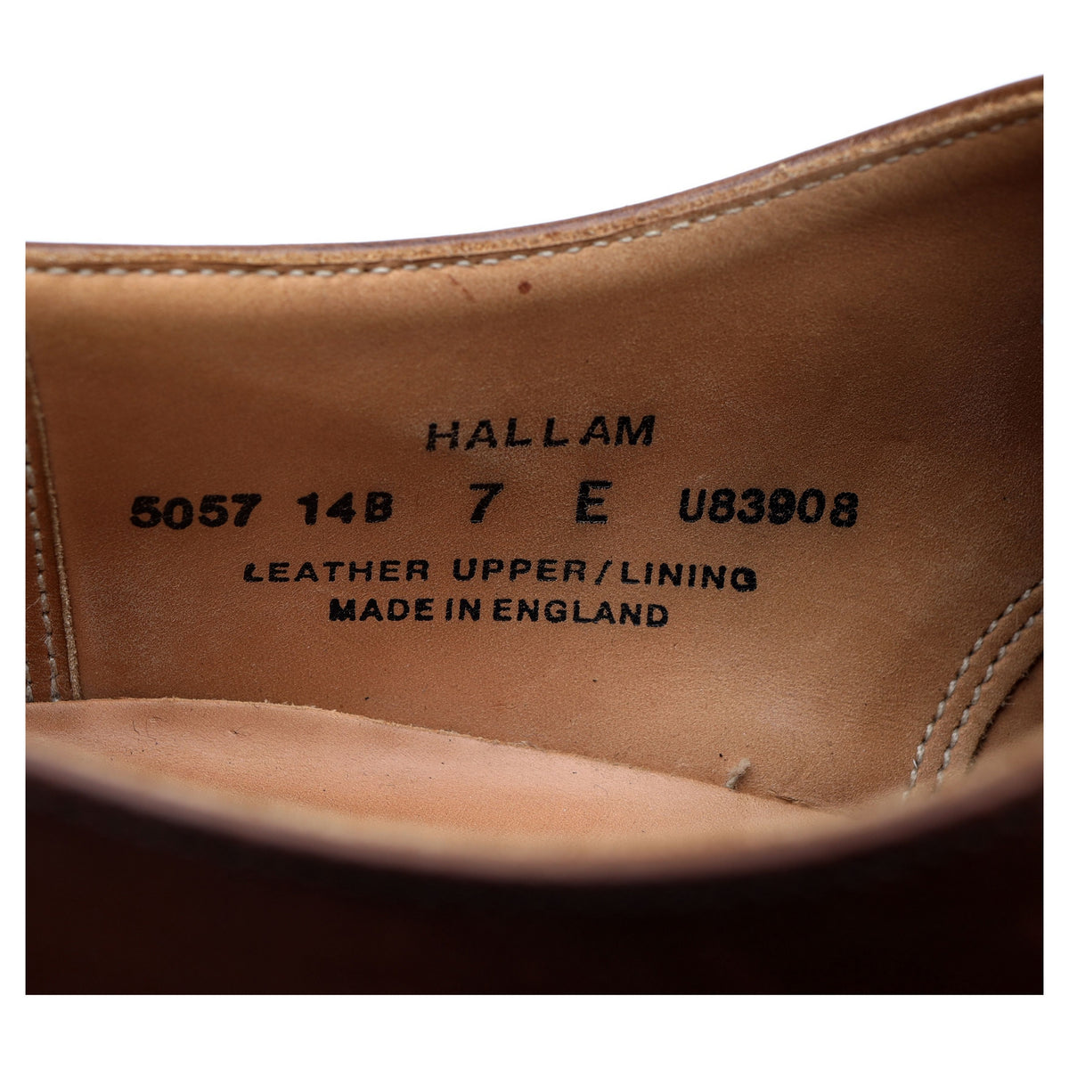 &#39;Hallam&#39; Dark Brown Leather Oxford UK 7 E