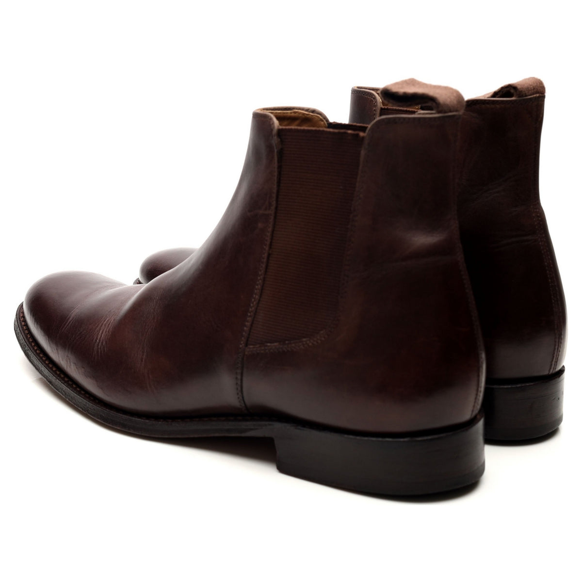 &#39;Declan&#39; Dark Brown Leather Chelsea Boots UK 7 F