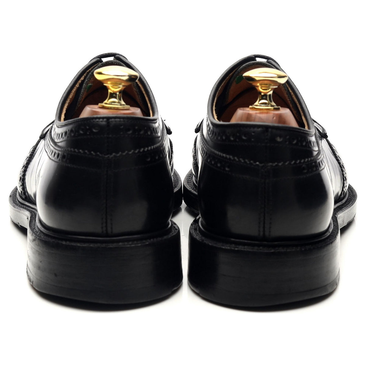 &#39;Grafton&#39; Black Leather Derby Brogues UK 7 G