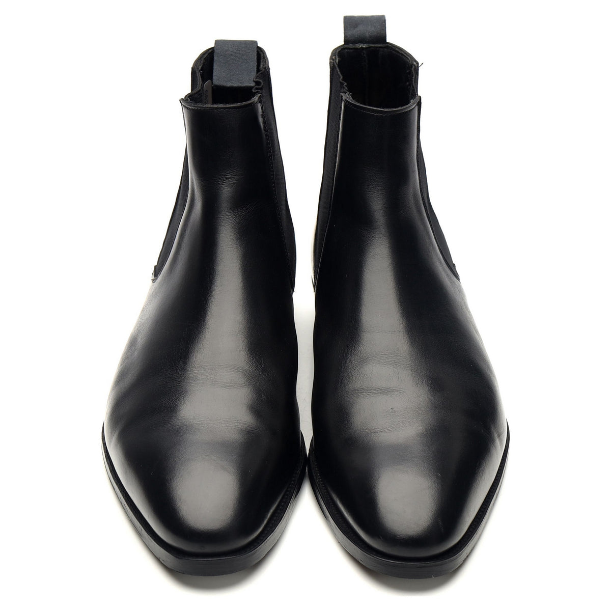 &#39;Jason&#39; Black Leather Chelsea Boots UK 9 E