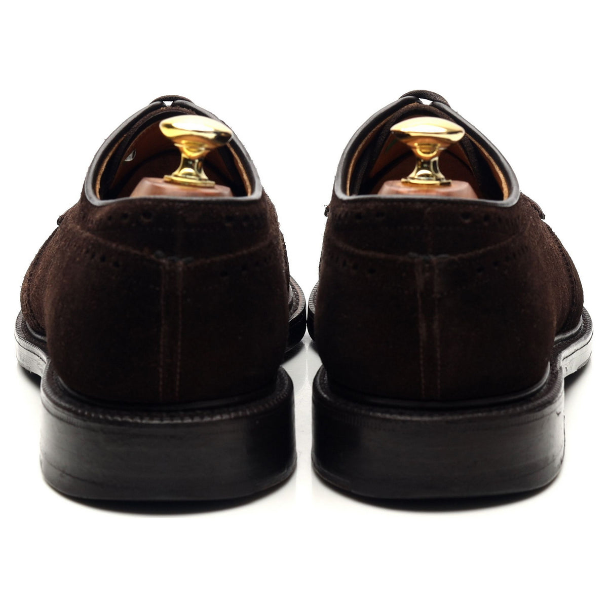 &#39;Grafton&#39; Dark Brown Suede Derby Brogues UK 8.5 G