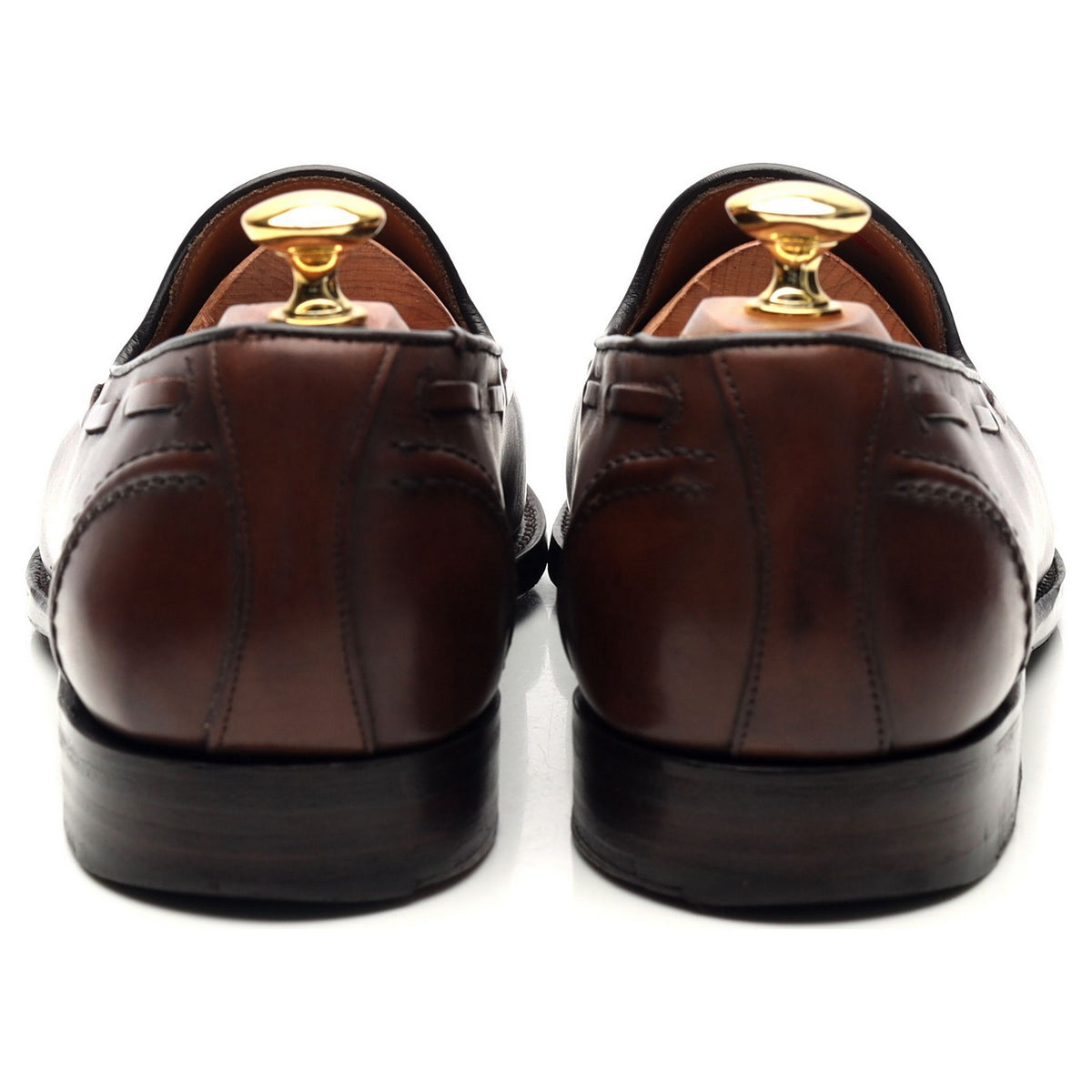 &#39;Harry ll EF&#39; Dark Brown Leather Tassel Loafers UK 9 F