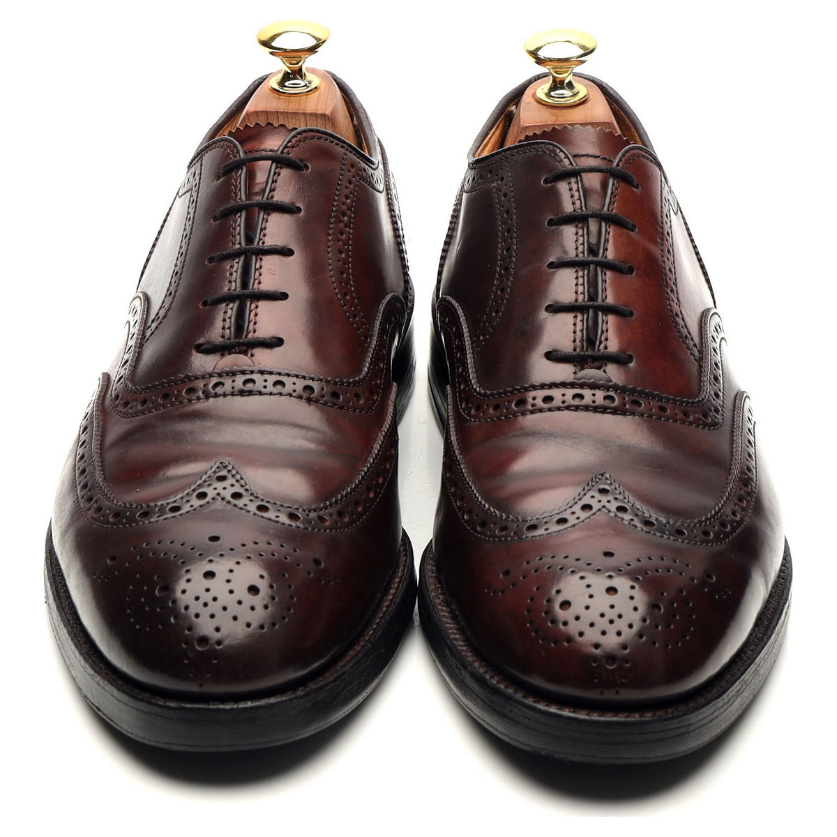 &#39;974&#39; Burgundy Cordovan Leather Oxford Brogues UK 7.5 US 8 E