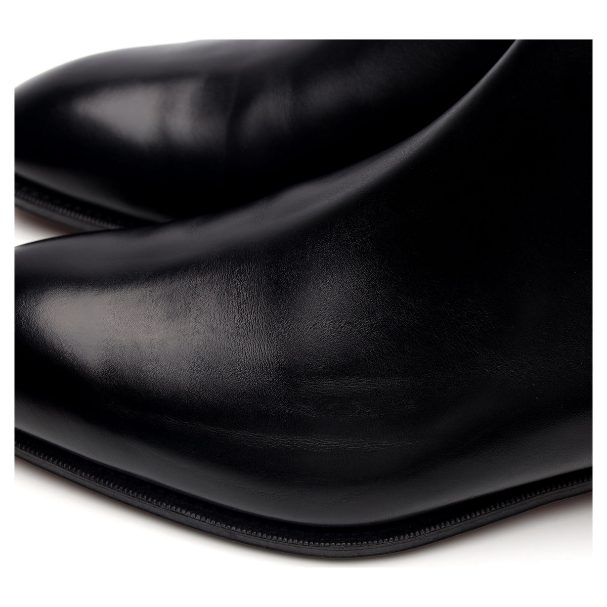 &#39;80216&#39; Black Leather Chelsea Boots UK 9