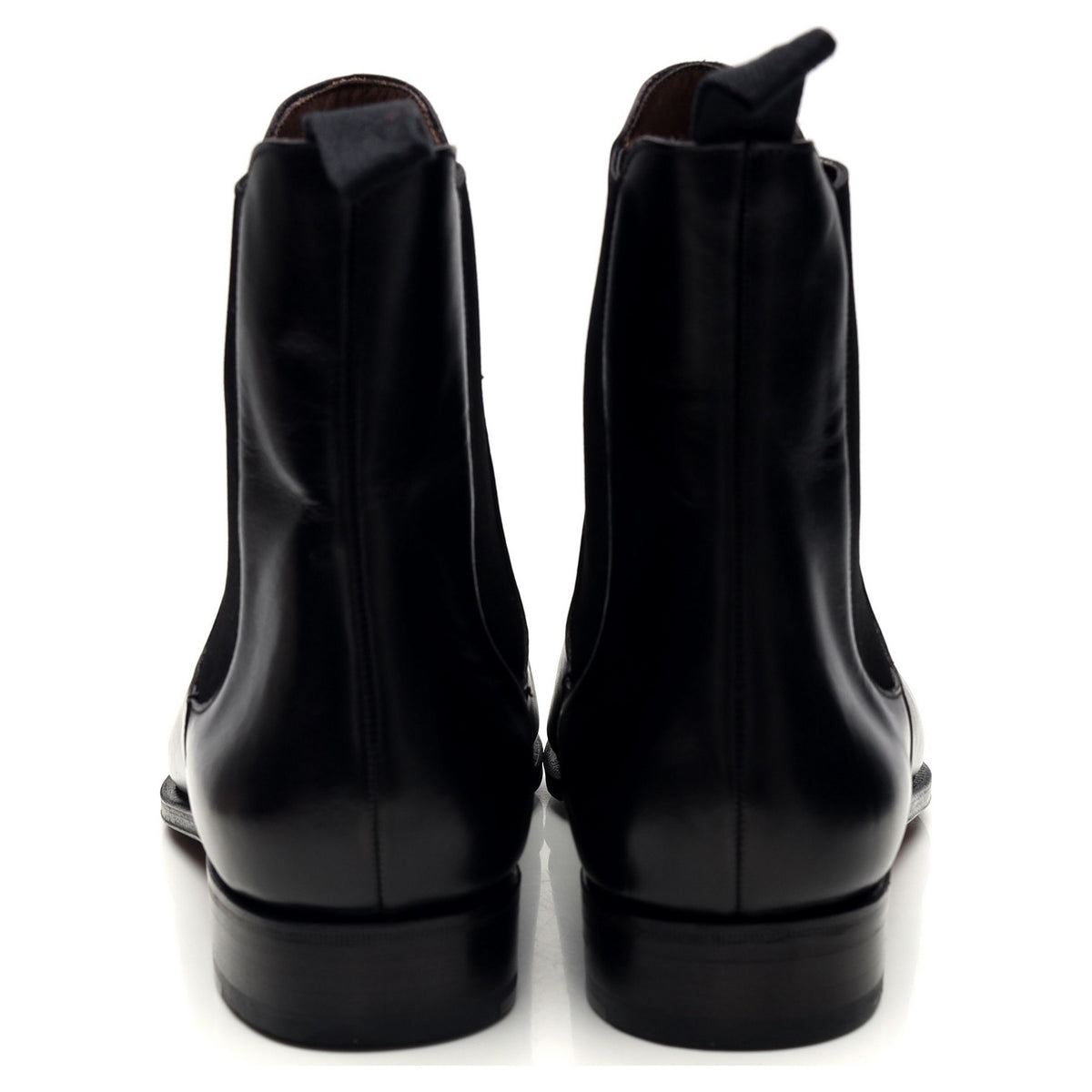 &#39;80216&#39; Black Leather Chelsea Boots UK 9