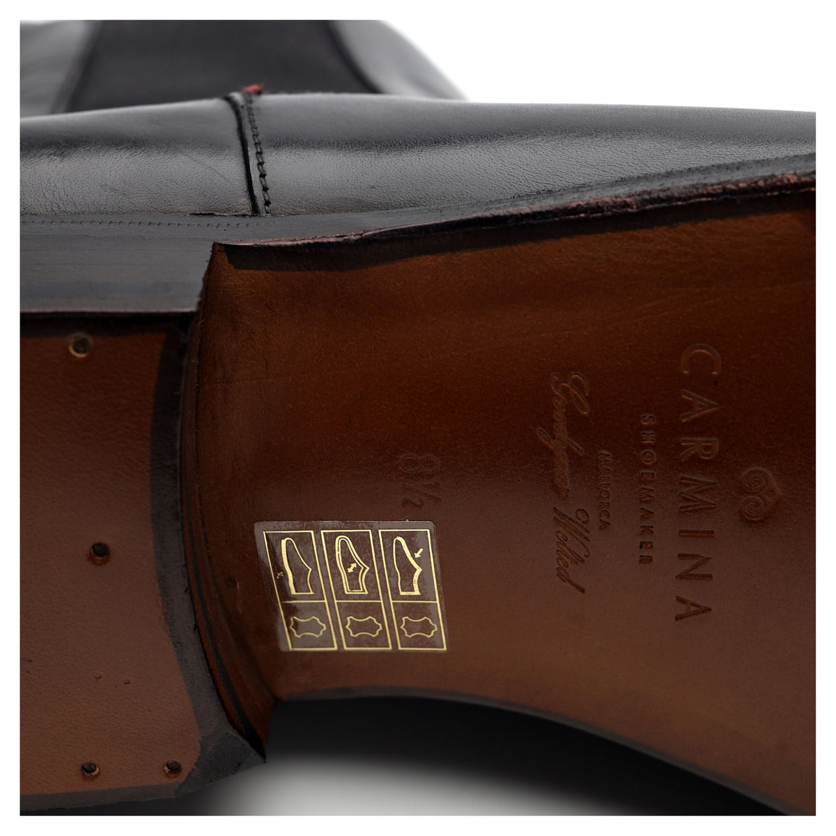 &#39;80216&#39; Black Leather Chelsea Boots UK 8.5