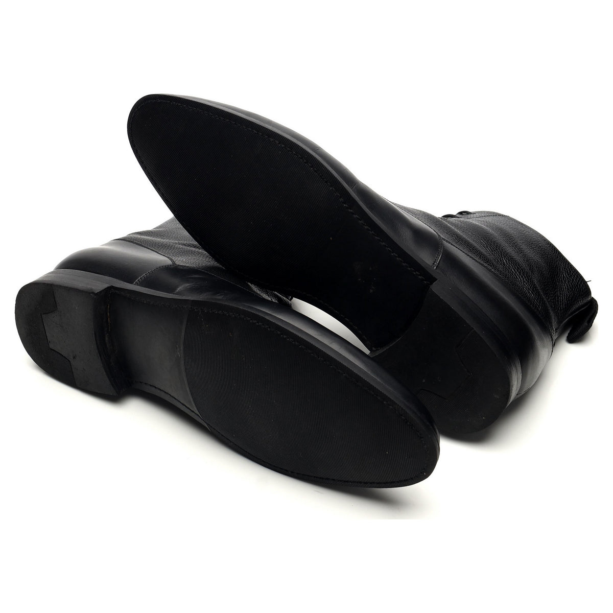 &#39;Wedgwood&#39; Black Leather Balmoral Boots UK 9.5 E