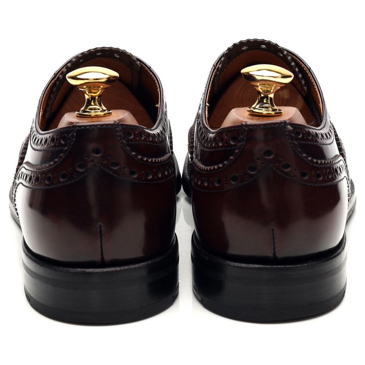 Women&#39;s &#39;Burwood&#39; Burgundy Leather Oxford Brogues UK 7 EU 41