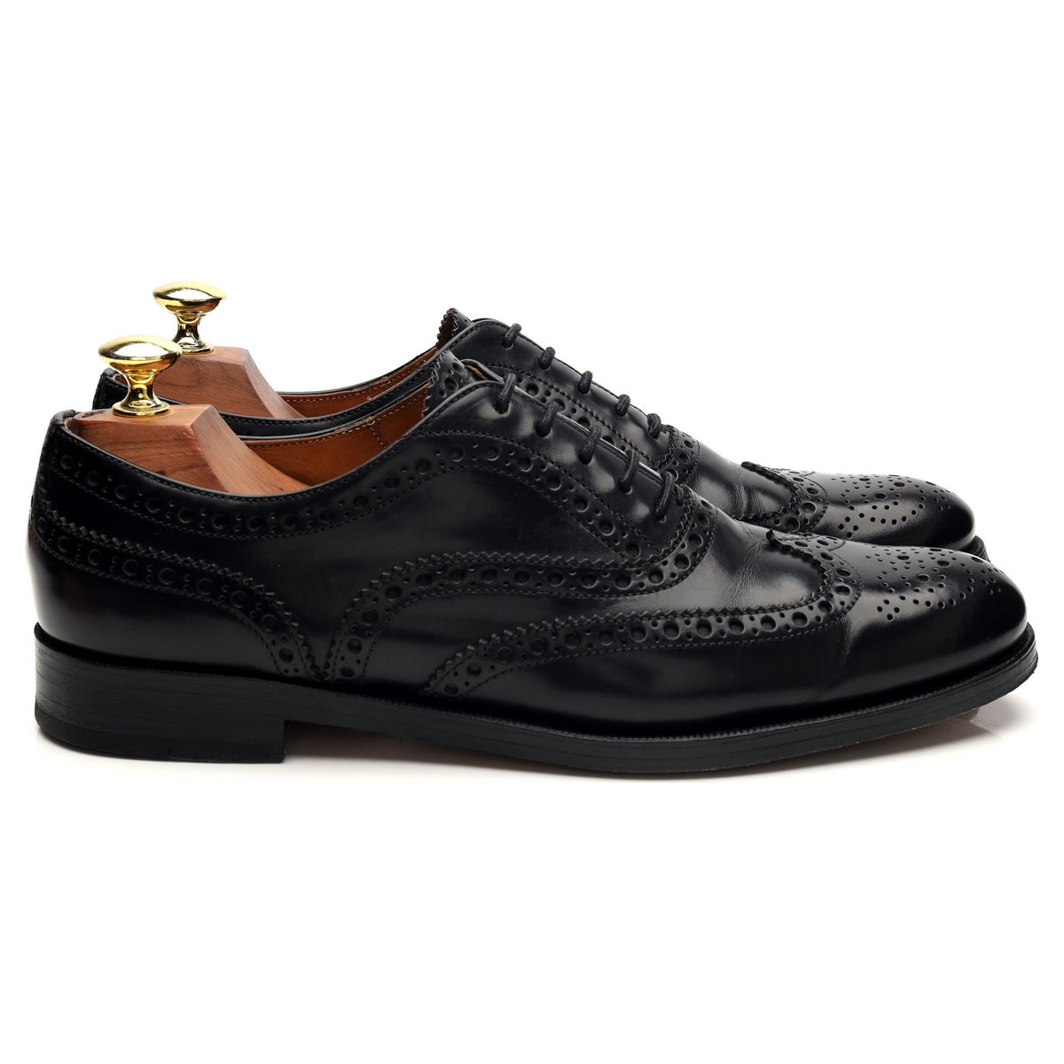 Women&#39;s &#39;Burwood&#39; Black Leather Oxford Brogues UK 7 EU 41