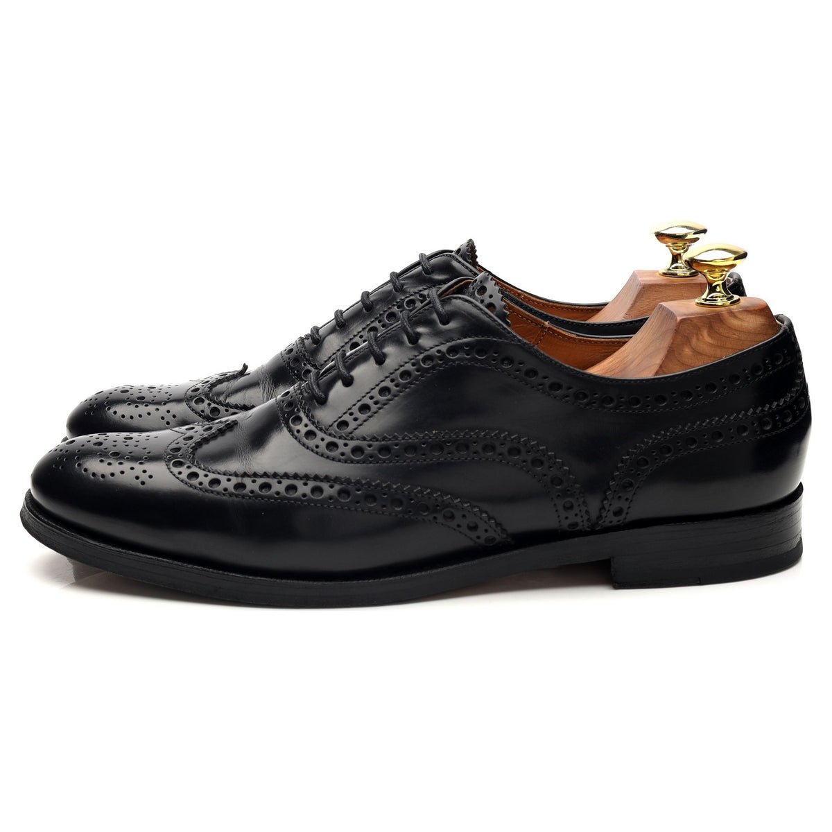 Women&#39;s &#39;Burwood&#39; Black Leather Oxford Brogues UK 7 EU 41