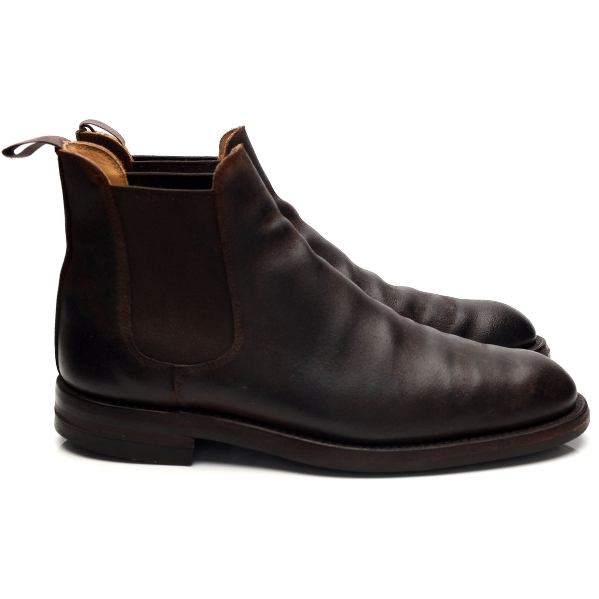 &#39;Chelsea 5&#39; Dark Brown Rough-Out Suede Chelsea Boots UK 6 E