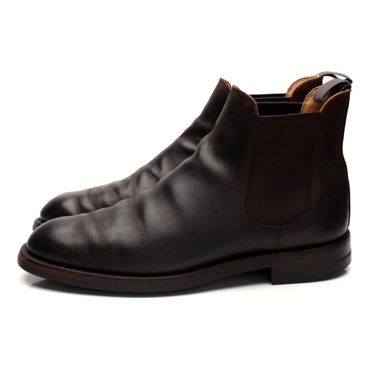 &#39;Chelsea 5&#39; Dark Brown Rough-Out Suede Chelsea Boots UK 6 E