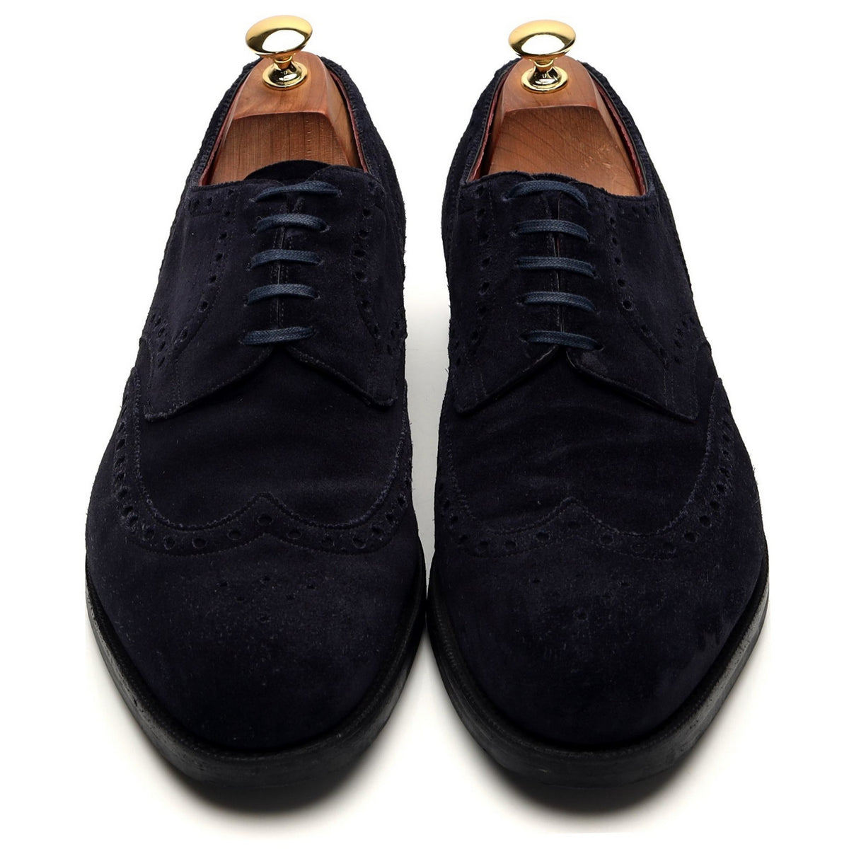 Kurt Geiger &#39;Sandringham&#39; Navy Blue Suede Derby Brogues UK 10 E