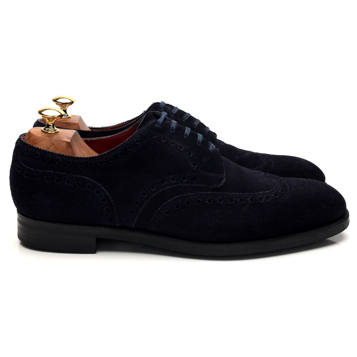 Kurt Geiger &#39;Sandringham&#39; Navy Blue Suede Derby Brogues UK 10 E