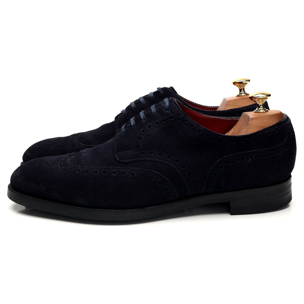 Kurt Geiger &#39;Sandringham&#39; Navy Blue Suede Derby Brogues UK 10 E