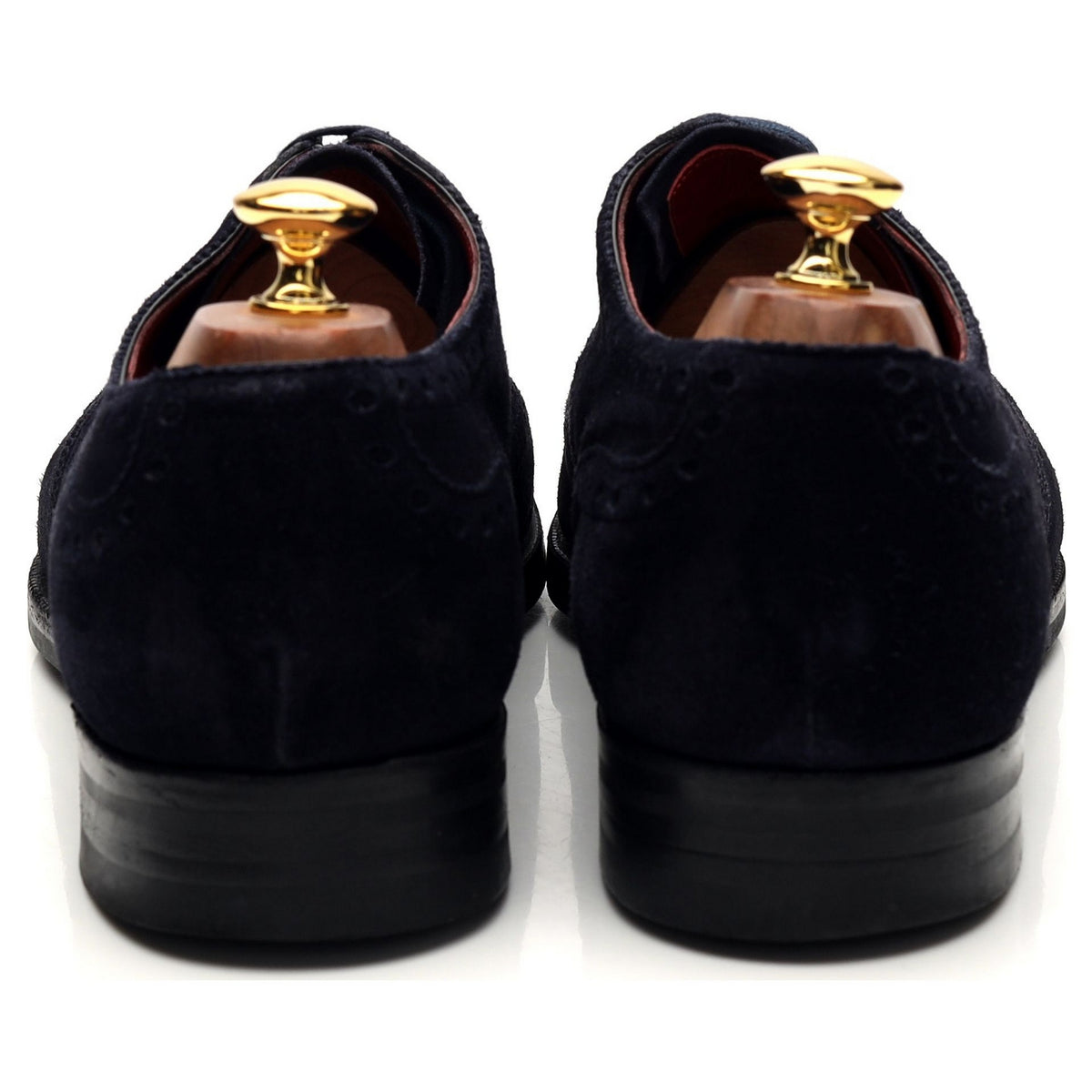 Kurt Geiger &#39;Sandringham&#39; Navy Blue Suede Derby Brogues UK 10 E