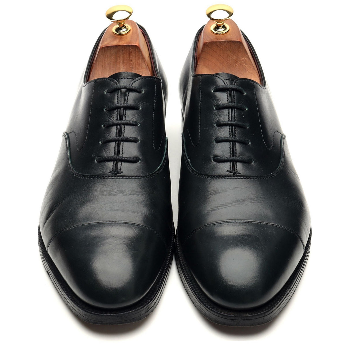 Kurt Geiger &#39;Chelsea&#39; Dark Green Leather Oxford UK 10 E