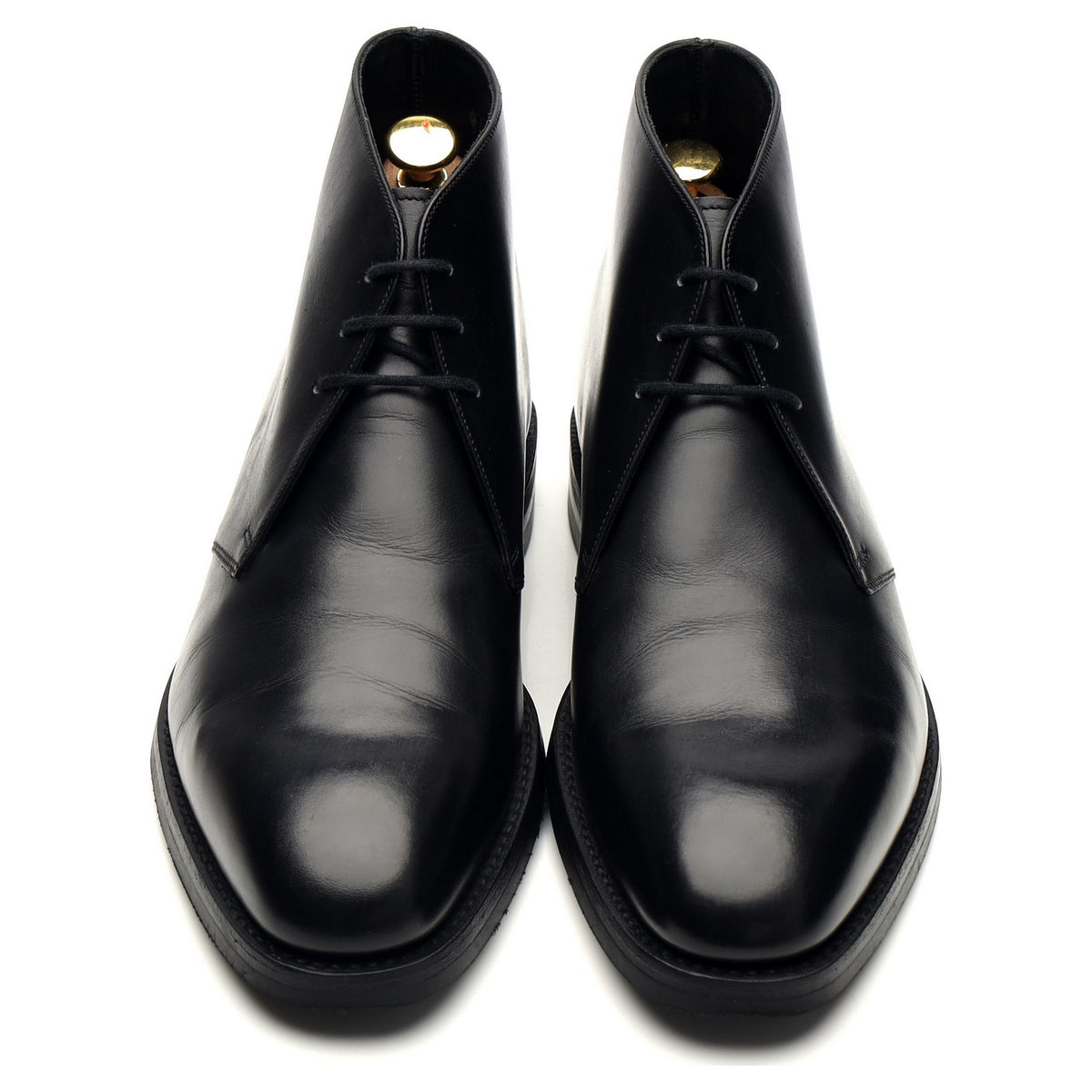 1880 &#39;Pimlico&#39; Black Leather Chukka Boots UK 8.5 F