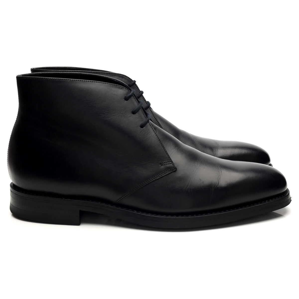 1880 &#39;Pimlico&#39; Black Leather Chukka Boots UK 8.5 F