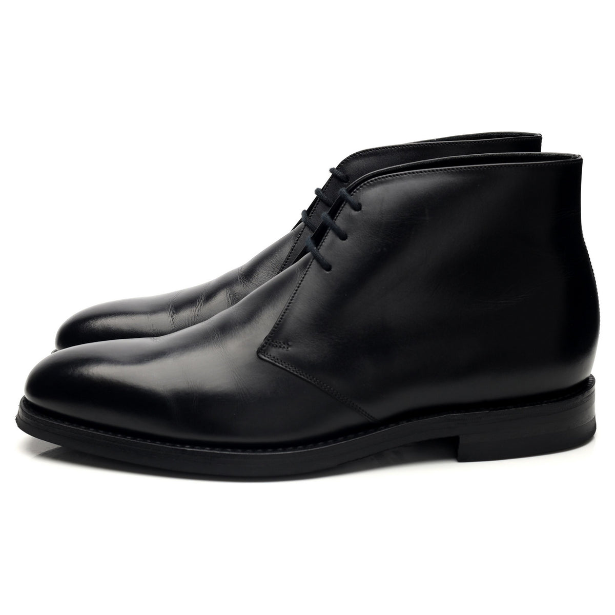 1880 &#39;Pimlico&#39; Black Leather Chukka Boots UK 8.5 F