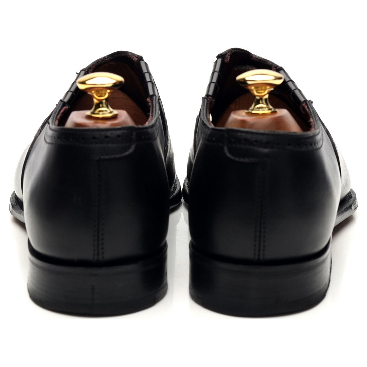 Herring &#39;Alfred II&#39; Black Leather Lazyman Slip On UK 9 F