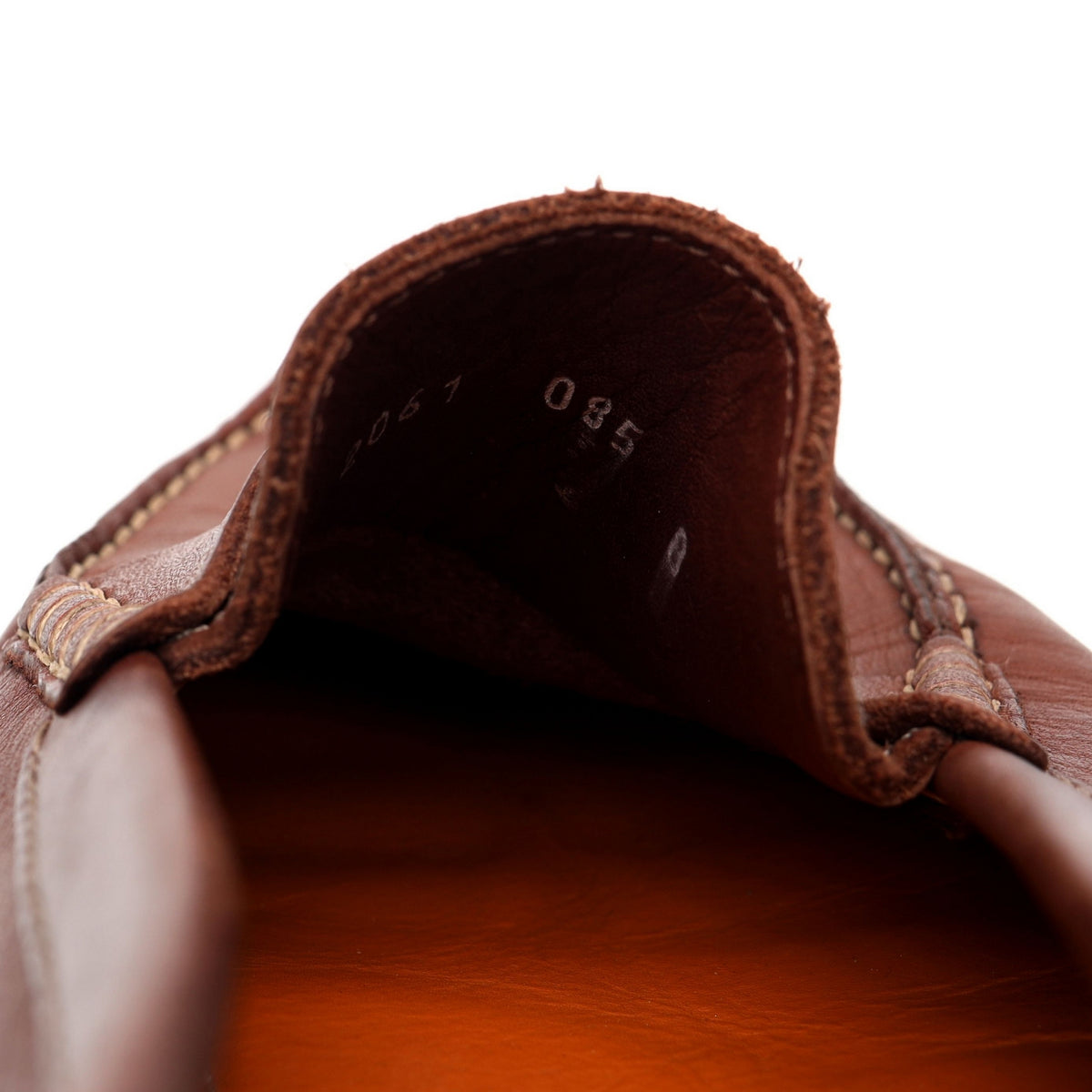 Tan Brown Leather Driving Loafers UK 8