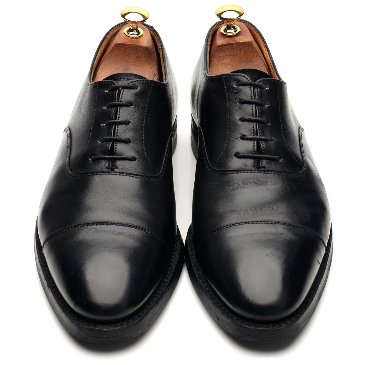 &#39;Radstock&#39; Black Leather Oxford UK 9 E