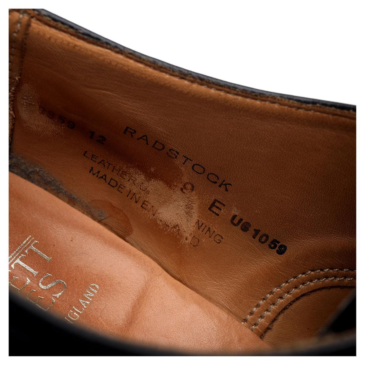 &#39;Radstock&#39; Black Leather Oxford UK 9 E