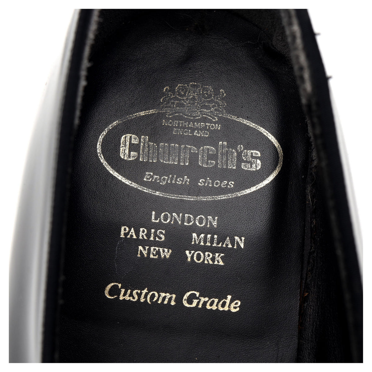 Black Patent Leather Opera Pumps Slippers UK 10 F