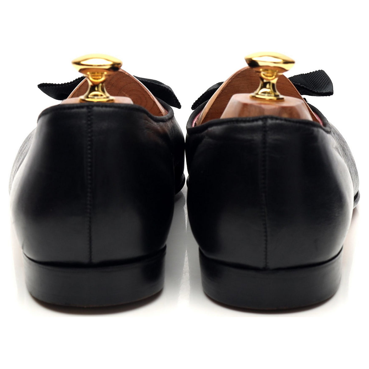 Ralph Lauren Black Leather Opera Pumps Slippers UK 9.5 US 10