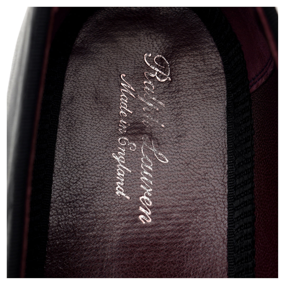 Ralph Lauren Black Leather Opera Pumps Slippers UK 9.5 US 10
