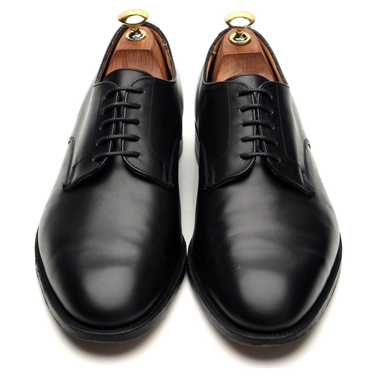 &#39;Wiltshire&#39; Black Leather Derby UK 9