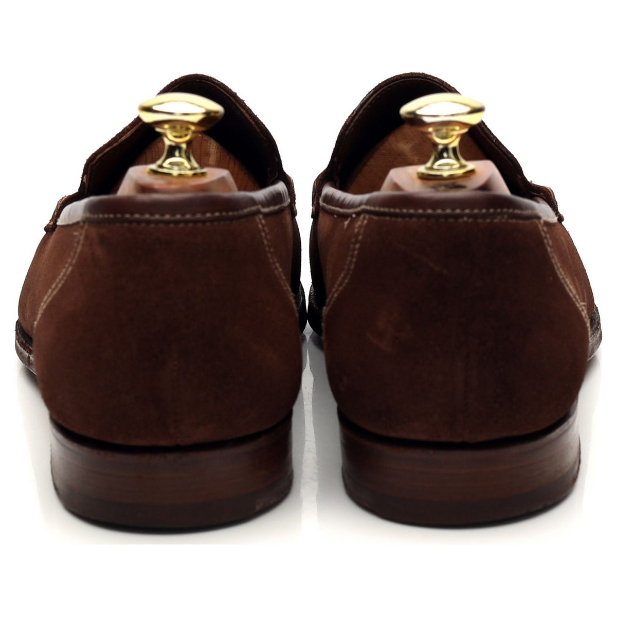 &#39;Kent&#39; Dark Brown Suede Loafers UK 8 E
