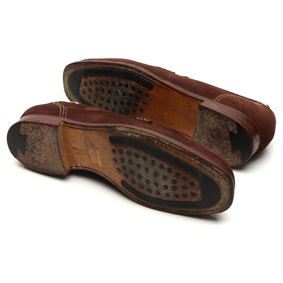 &#39;Kent&#39; Dark Brown Suede Loafers UK 8 E
