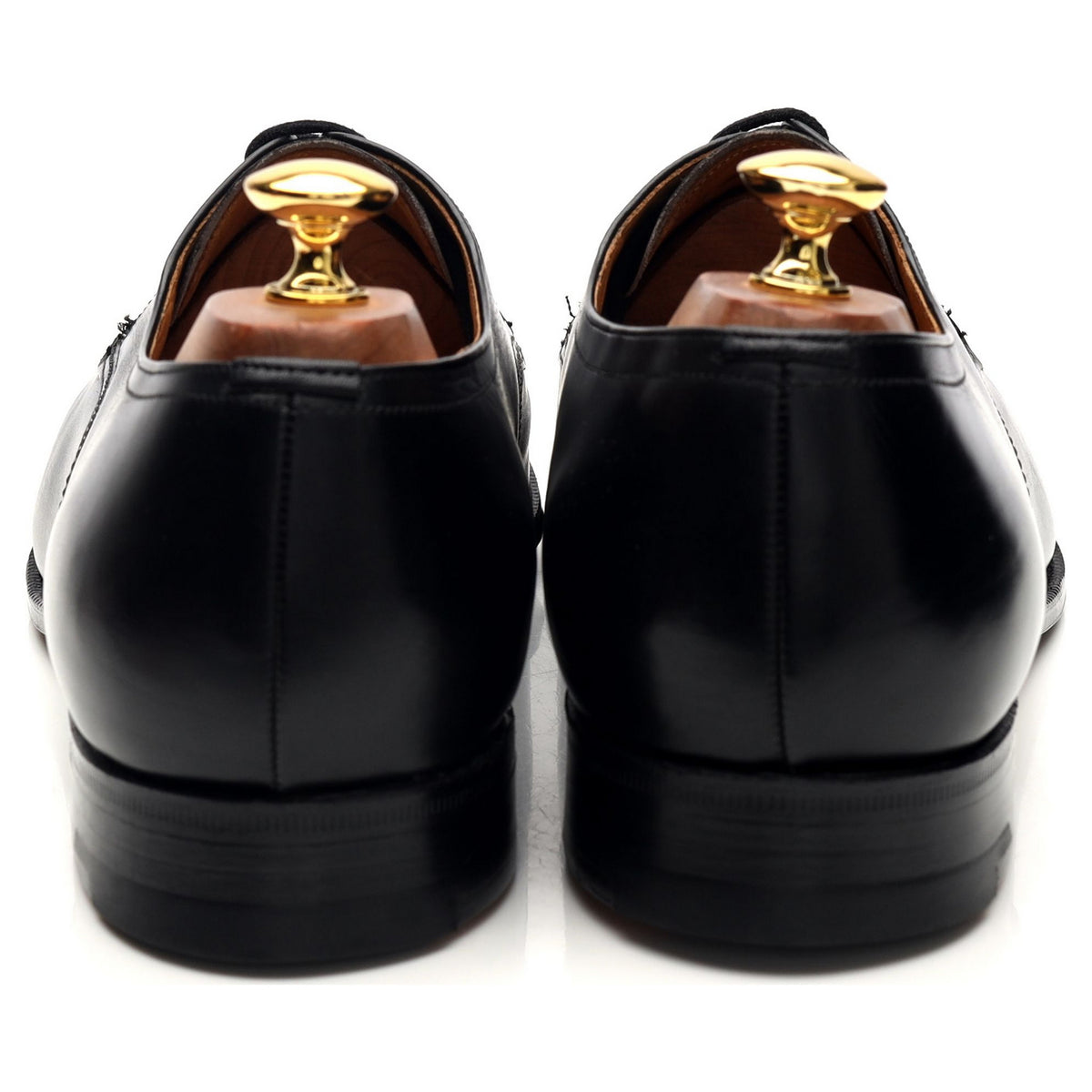 &#39;Harkham&#39; Black Leather Derby UK 10 F
