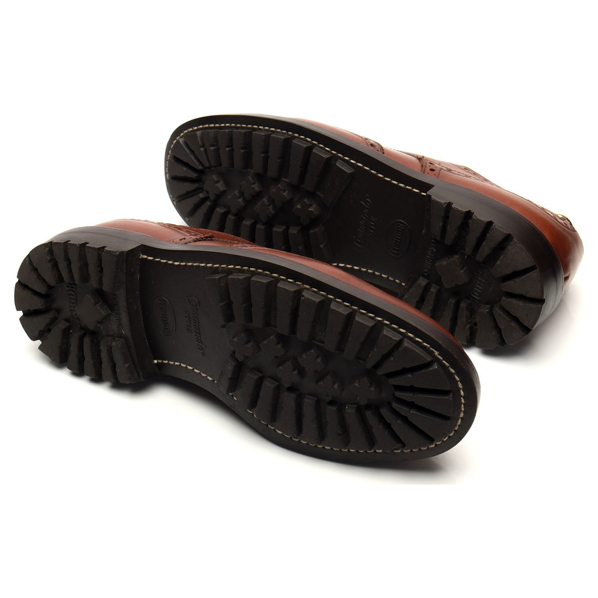 &#39;Glengarry&#39; Tan Brown Derby Brogues UK 7 G