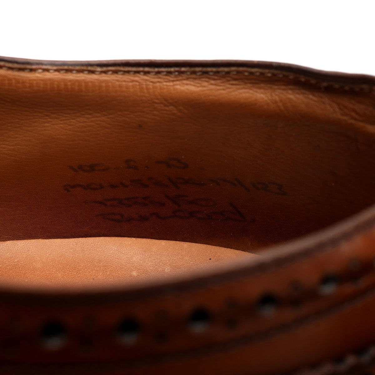 &#39;Burwood&#39; Brown Leather Oxford Brogues UK 10 F