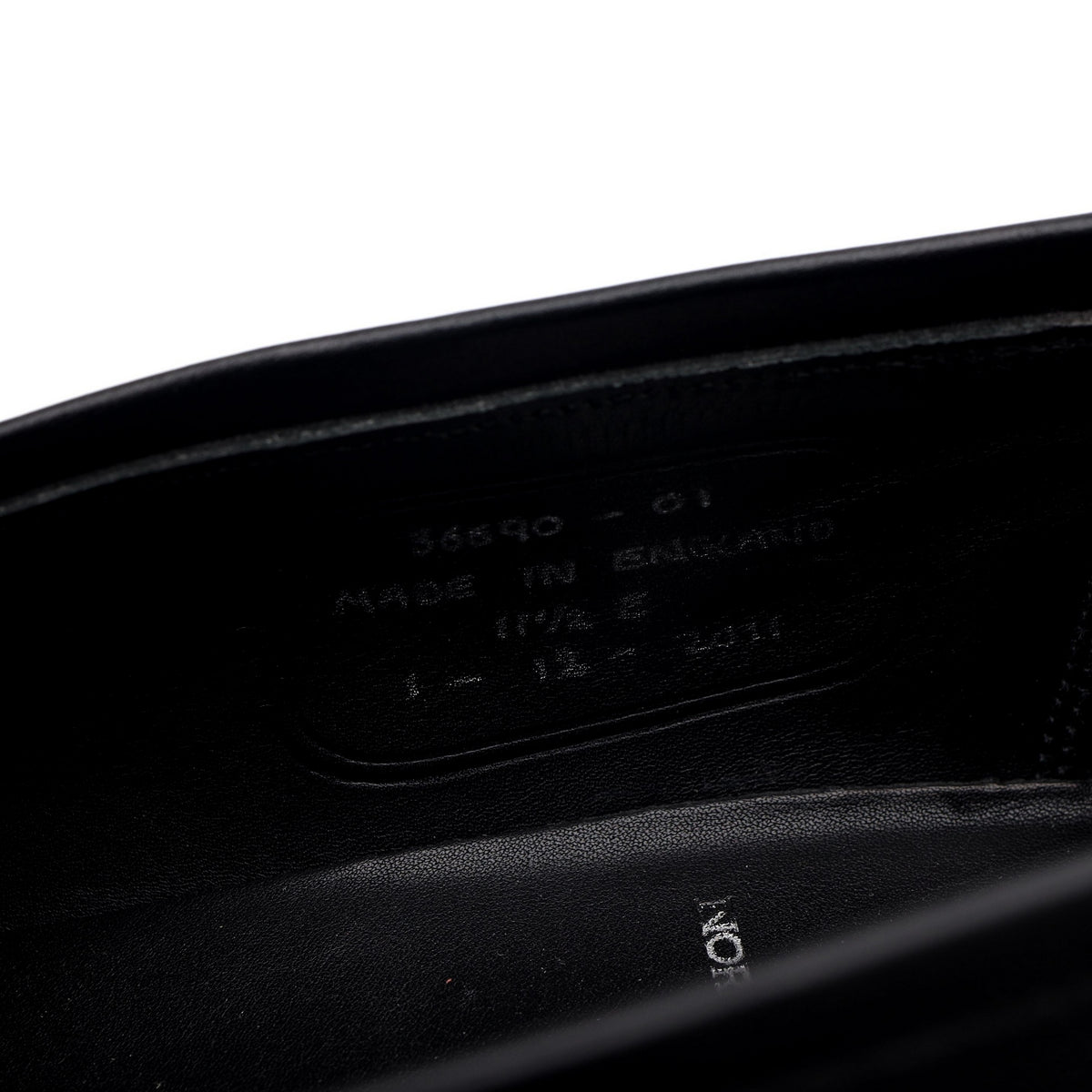 &#39;Aldgate&#39; Black Leather Loafers UK 11.5 E