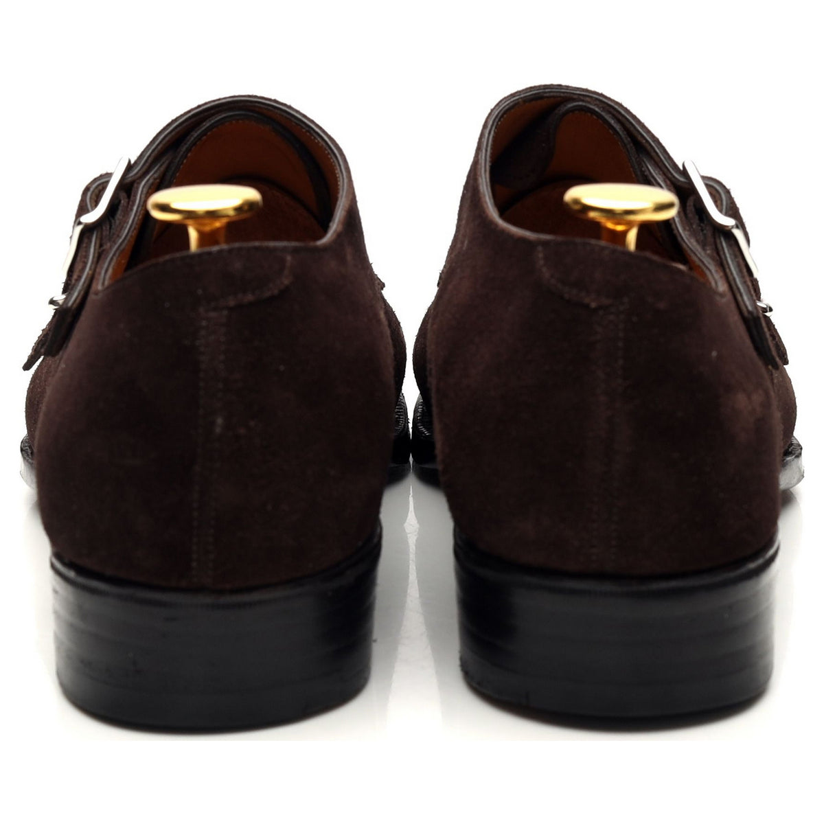 Bespoke Brown Suede Double Monk Strap UK 6 / UK 6.5 E
