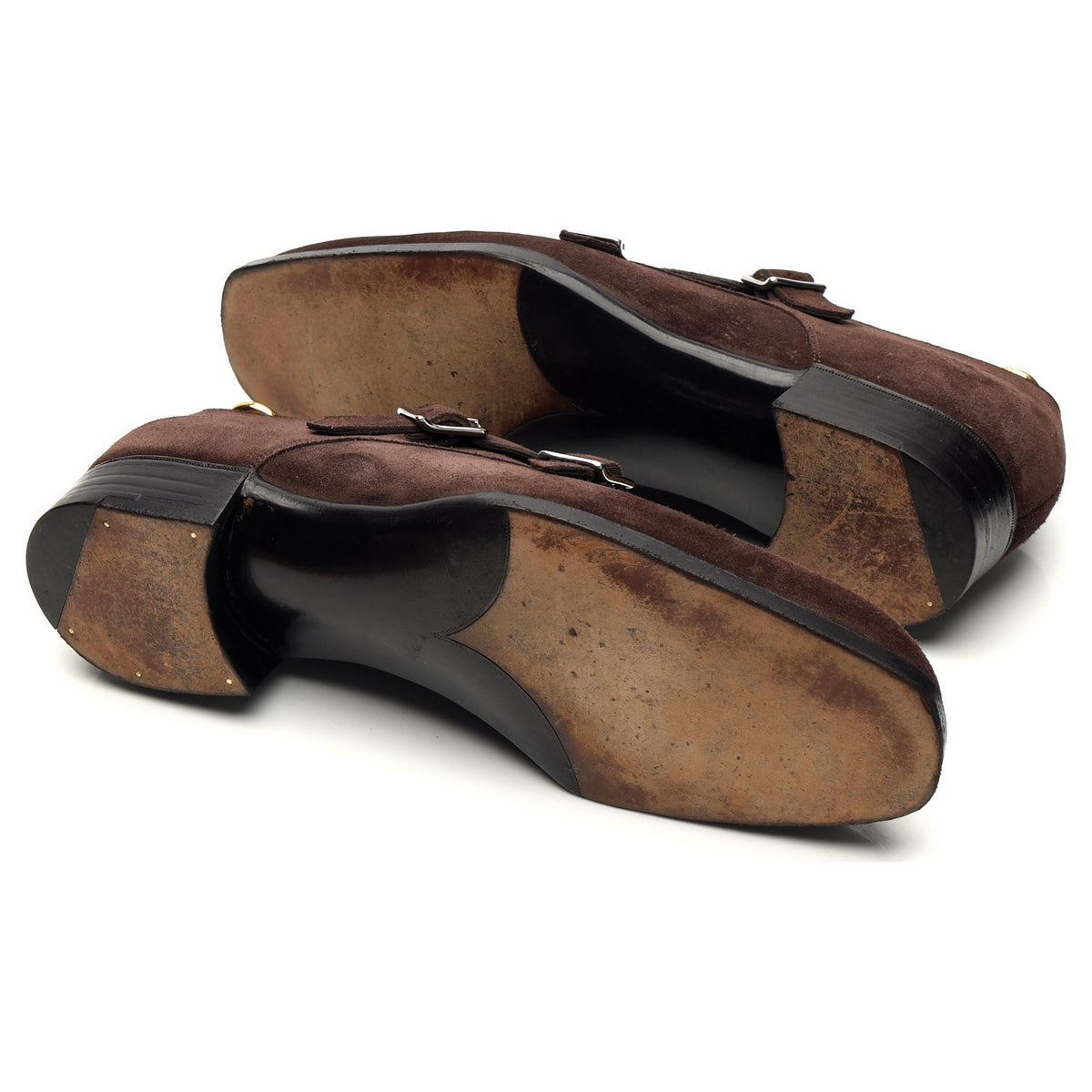 Bespoke Brown Suede Double Monk Strap UK 6 / UK 6.5 E